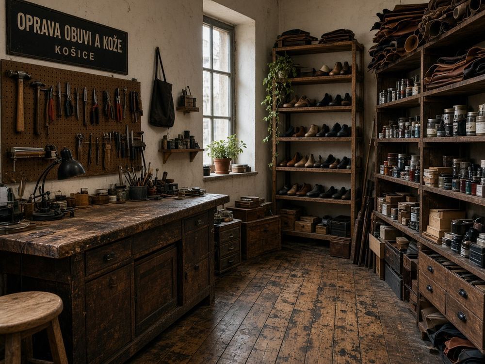 About the Shoe / leather repair studio at Ladleintar House